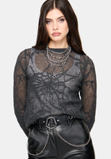 Olwen Cobweb Knit Top
