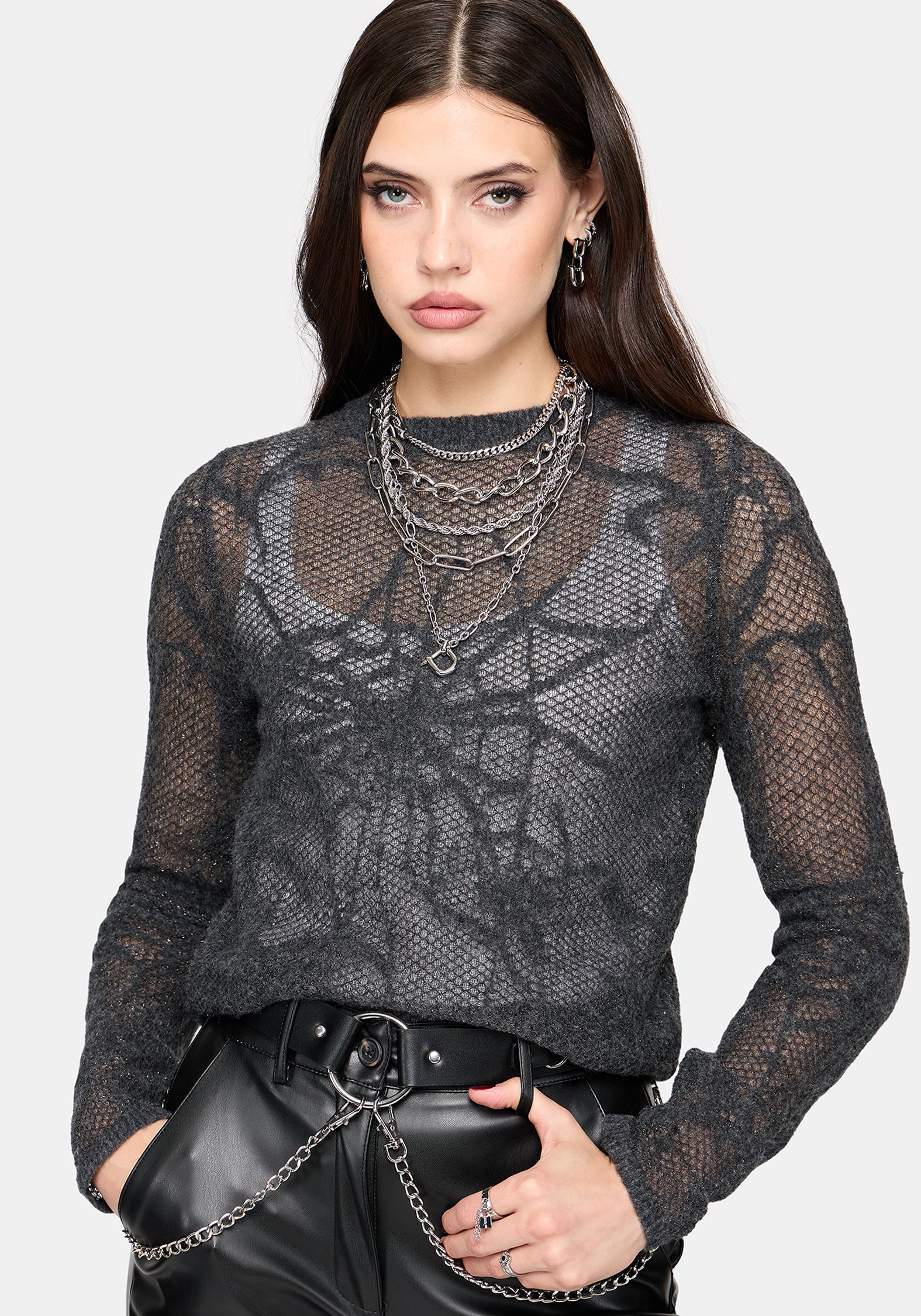 Olwen Cobweb Knit Top
