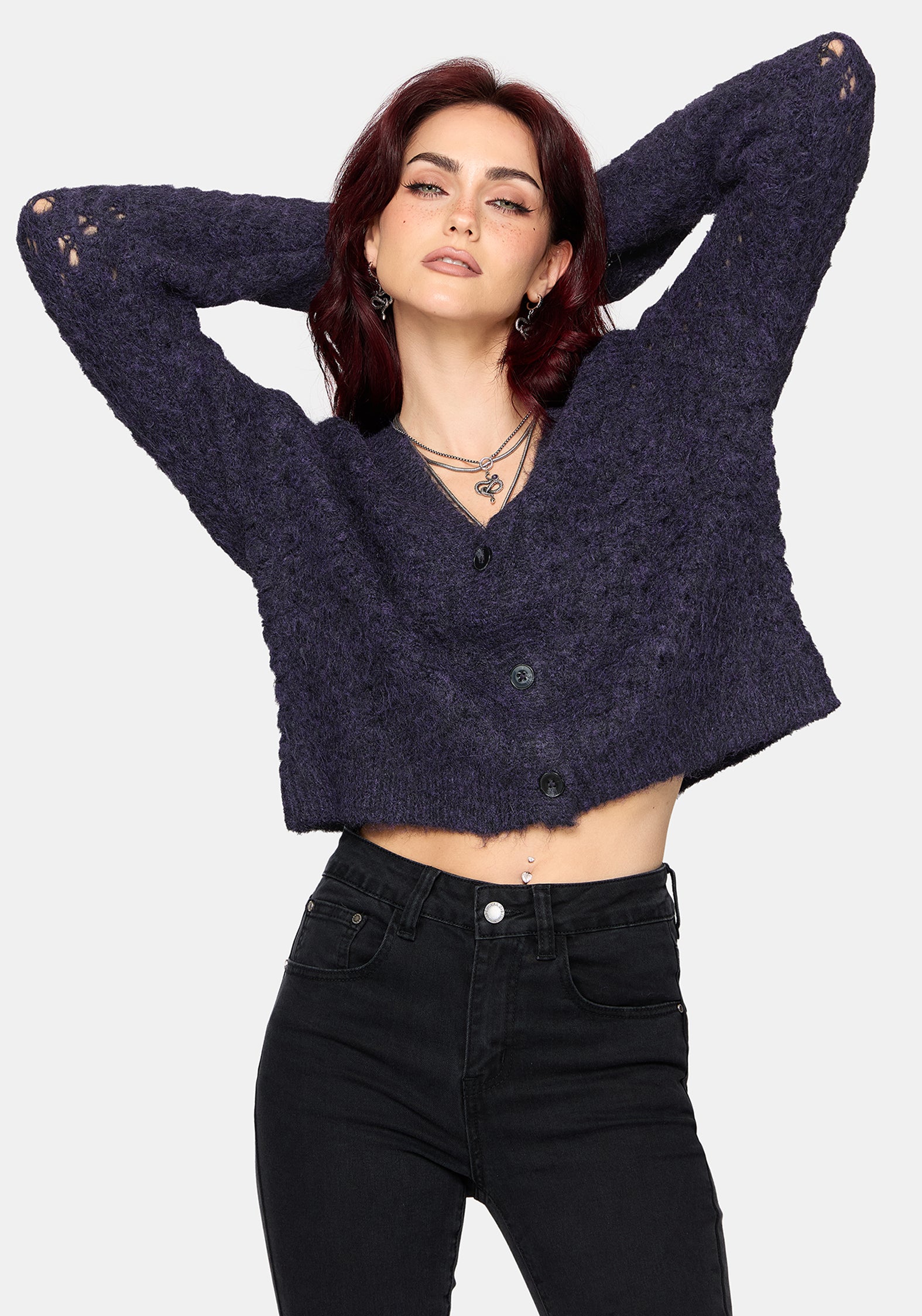 Seren Fluffy Knit Cardigan