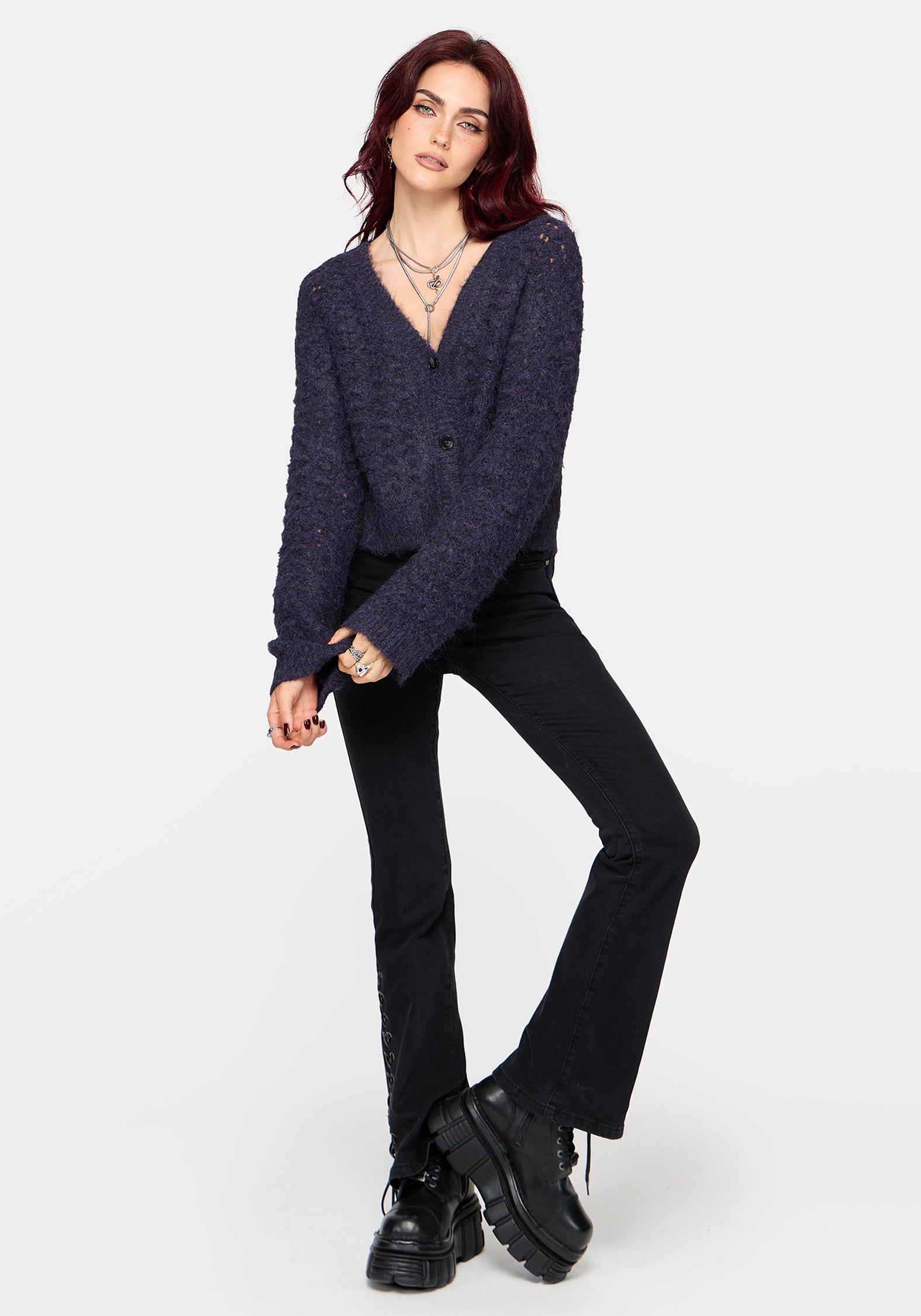 Seren Fluffy Knit Cardigan
