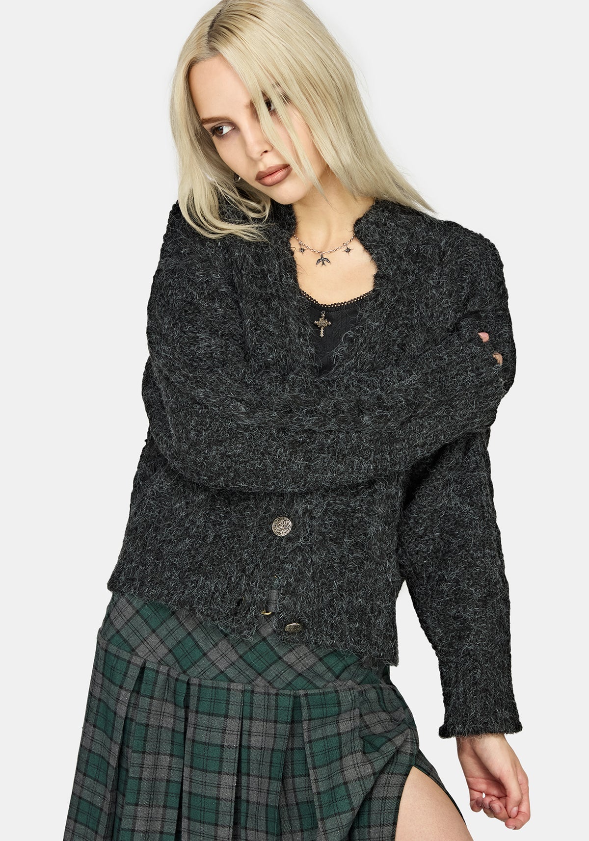 Iona Chunky Cable Knit Cardigan