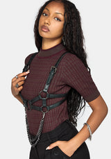 Glenna Knit Top - Burgundy
