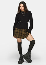 Cove Ribbed Button Waist Knit Jumper