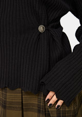 Cove Ribbed Button Waist Knit Jumper
