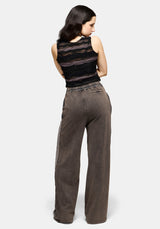 Mio Witches Knot Distressed Seam Jogger
