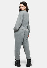 Sylph Fallen Dove Embroidered Sweatshirt