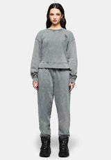 Sylph Fallen Dove Embroidered Sweatshirt