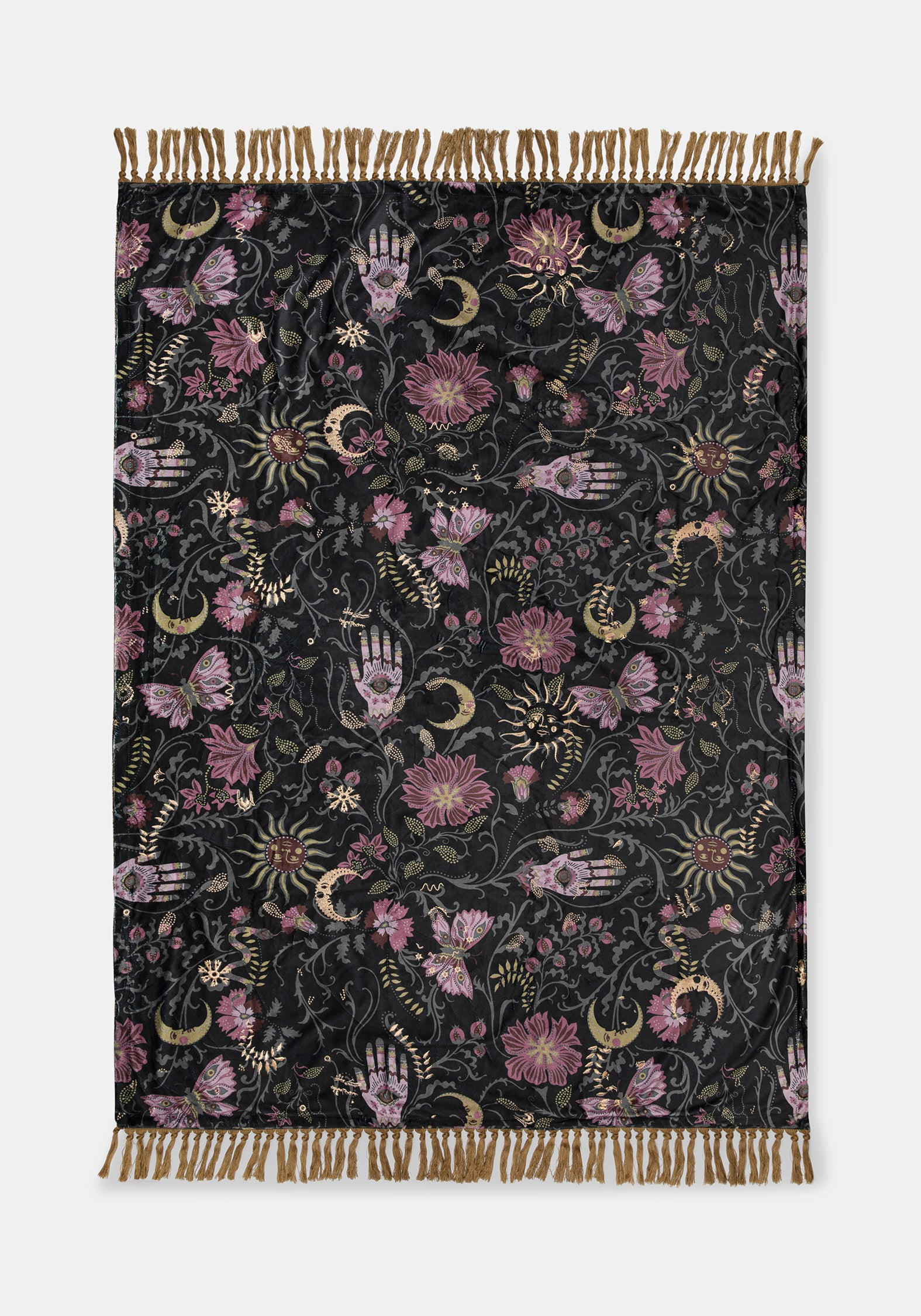Angela Folk Embroidered Throw