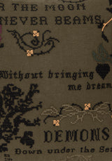 Ophidian Cross Stitch Cushion