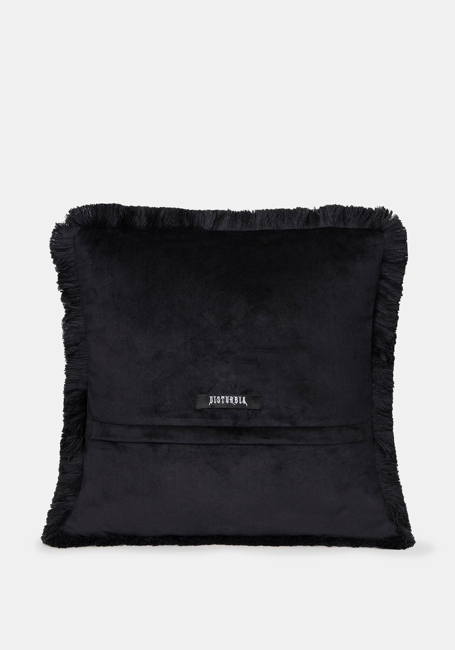 Live Laugh Loathe Velvet Embroidered Cushion