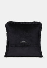 Live Laugh Loathe Velvet Embroidered Cushion