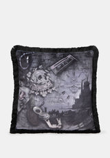 Nox Velvet Fringed Cushion
