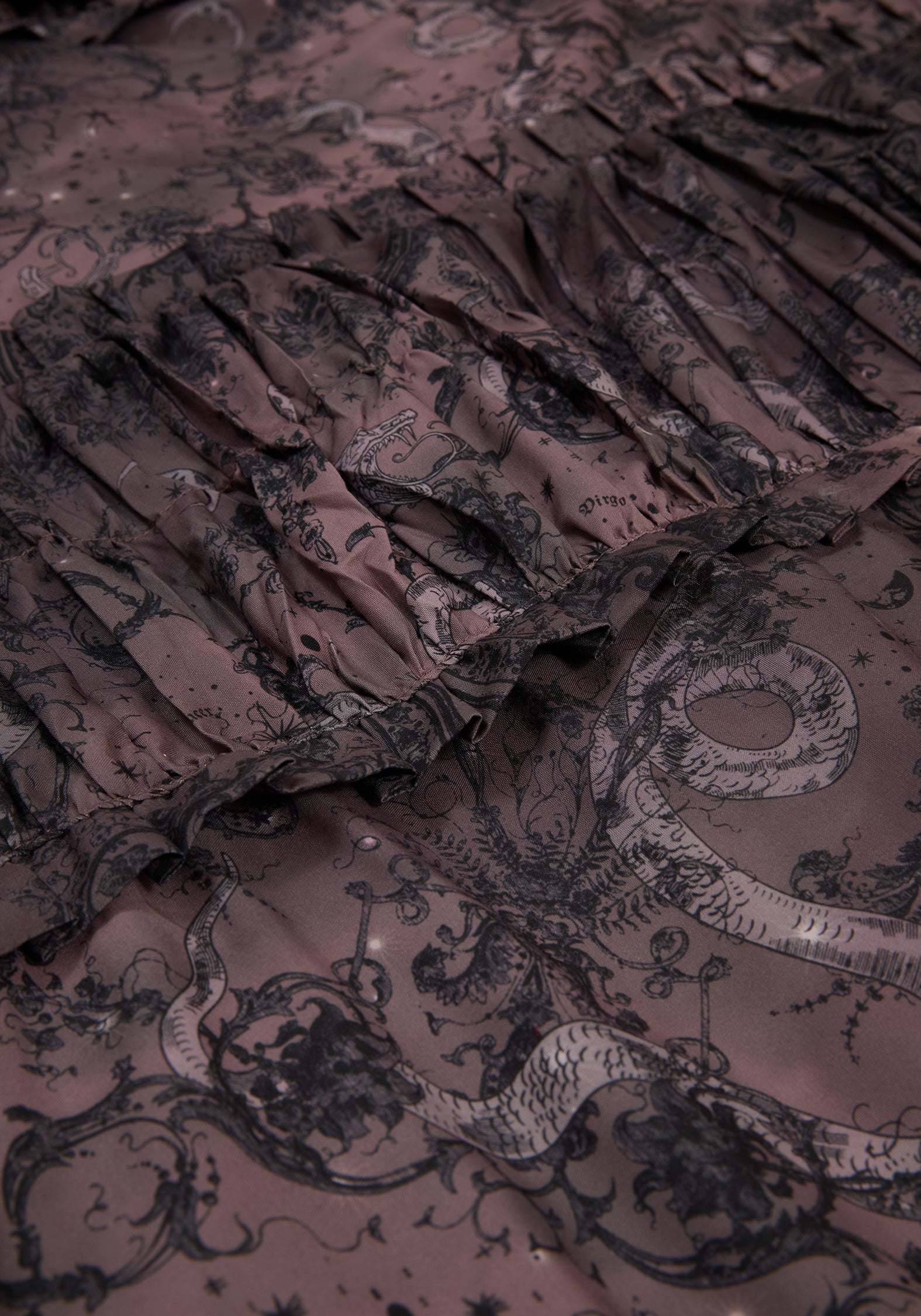 Gaia Celestial Ruched Bedding - UK Double