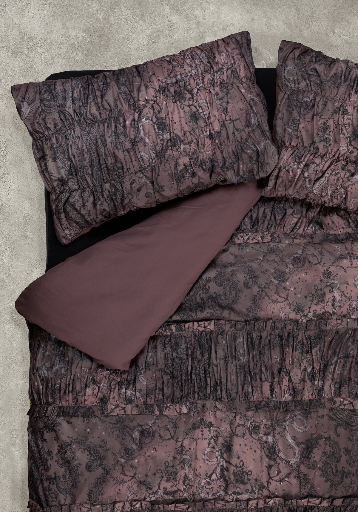 Gaia Celestial Ruched Bedding - UKD