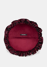 Bite Me Velvet Ruffle Cushion