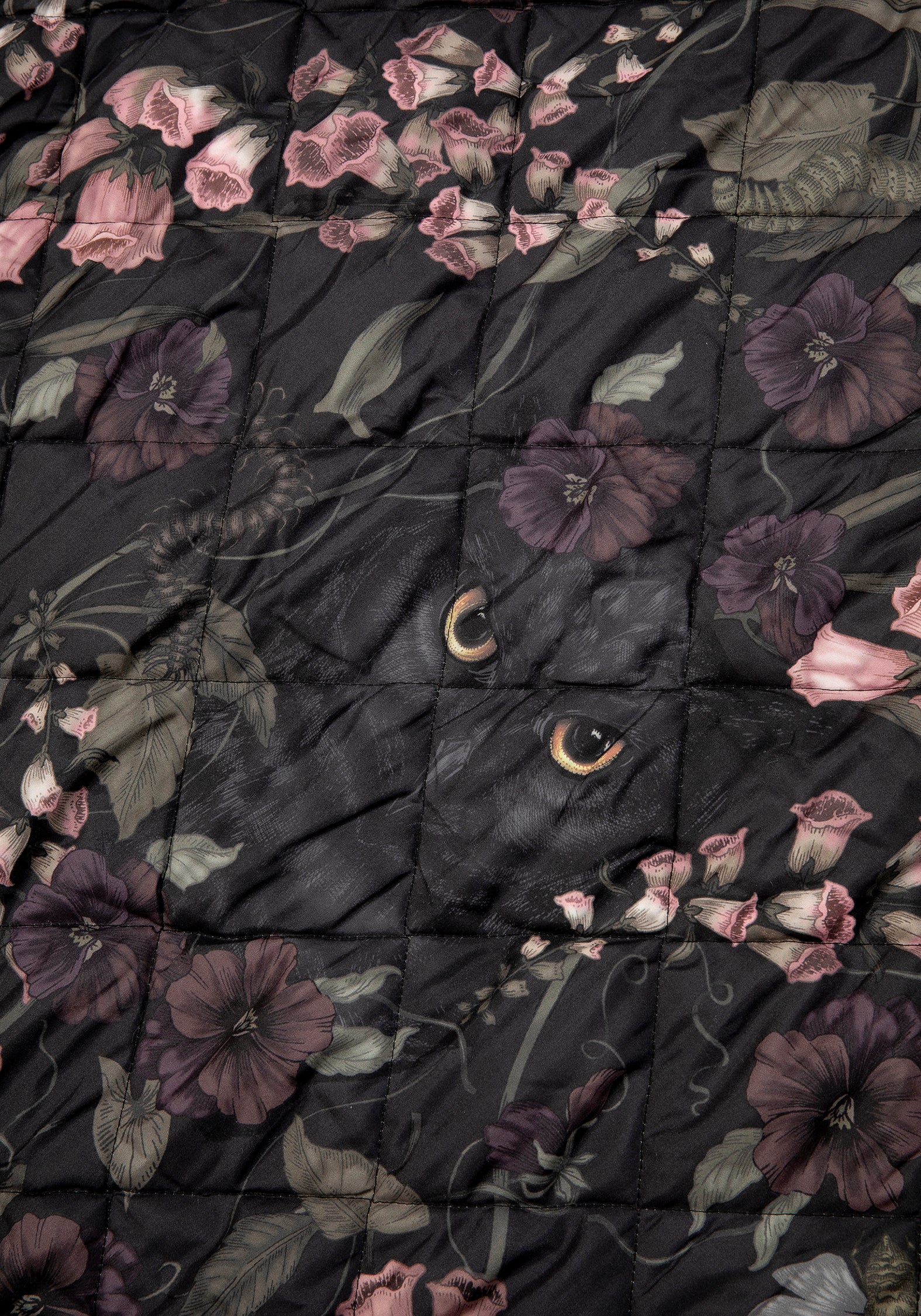 Noctua Owl Foxglove Quilted Throw