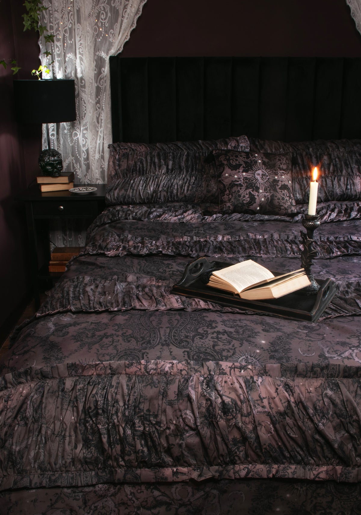 Gaia Celestial Ruched Bedding - UKD