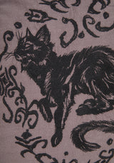 Frellen Cat Embroidered Round Tassel Cushion