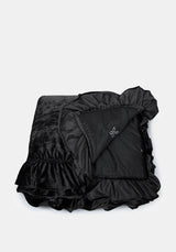 Vurlo Crushed Velvet Embroidered Cross Blanket