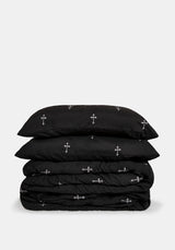 Vurlo Embroidered Cross Bedding -  US King