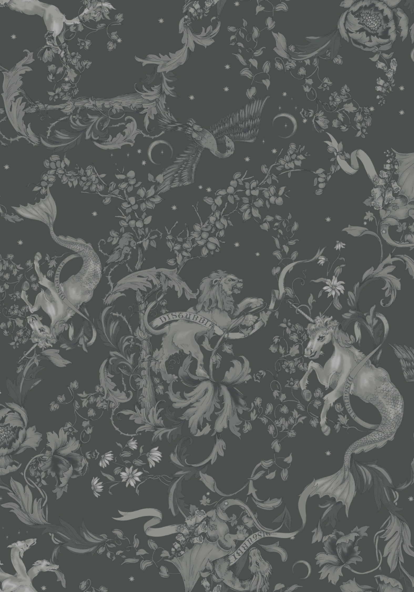Merunicorn Enchanted Forest Print Chiffon Cowl Corset Top