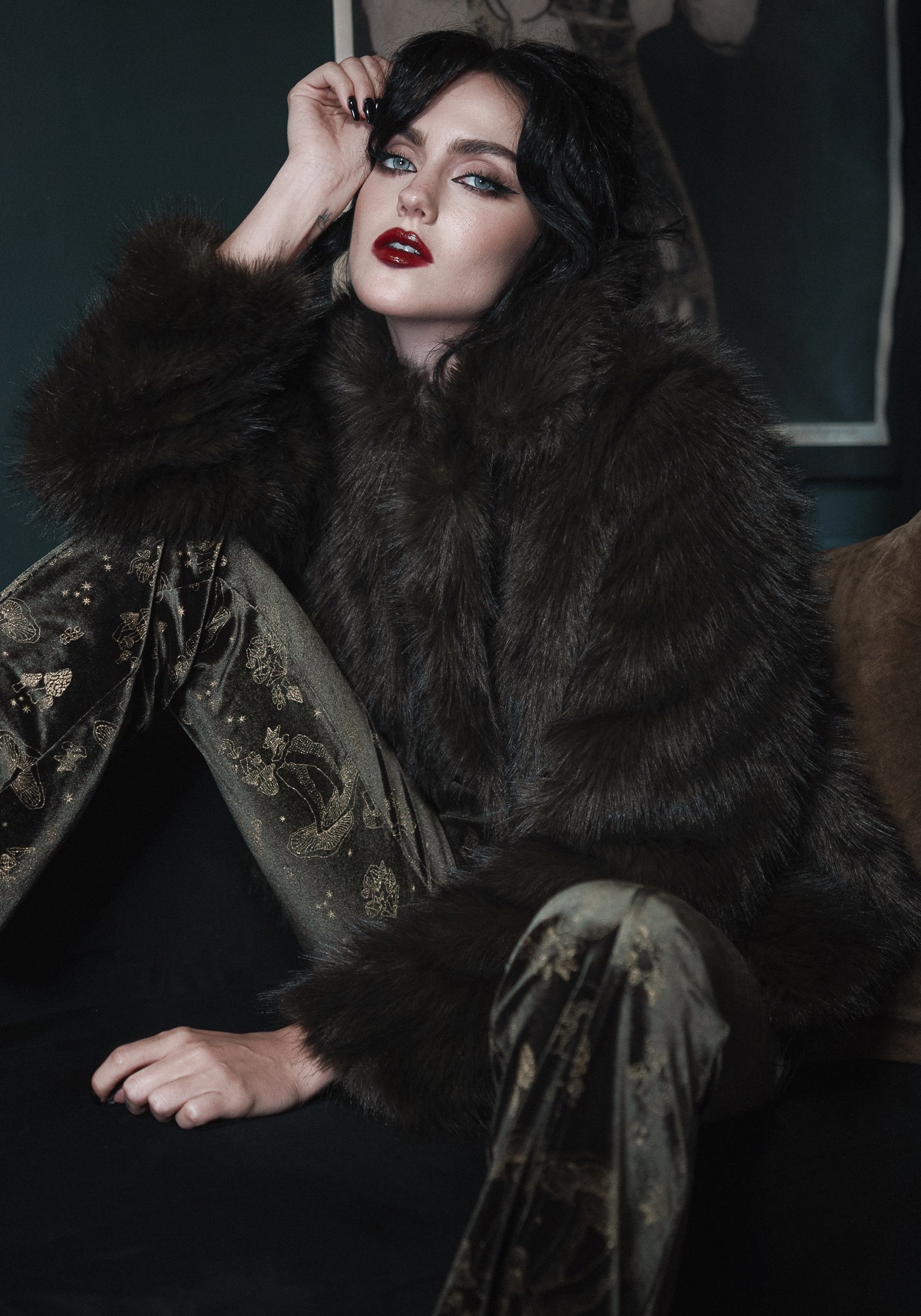 Disturbia | Monstrum Cropped Faux Fur Jacket | Jackets