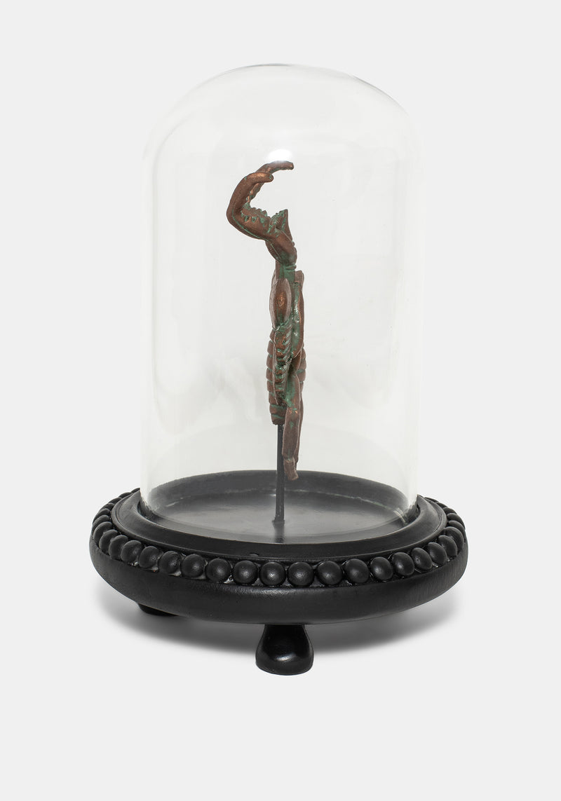 Nerissa Bug In Jar - Bronze & Green