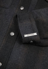 Marceline Hooded Pocket Check Shacket