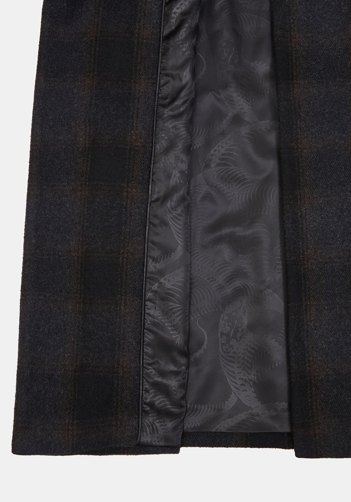 Marceline Hooded Check Longline Coat