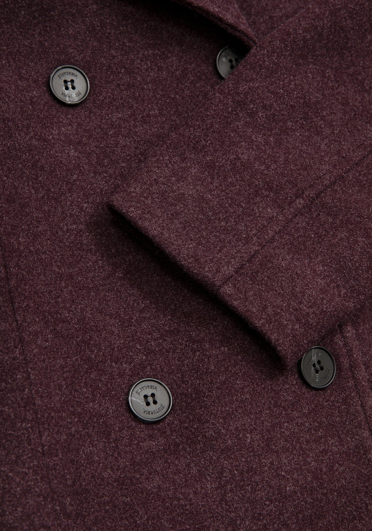 Abyss Tie Waist Double Breasted Coat With Snake Brooch - Plum
