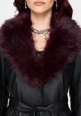 Effina Fur Collar Longline Coat