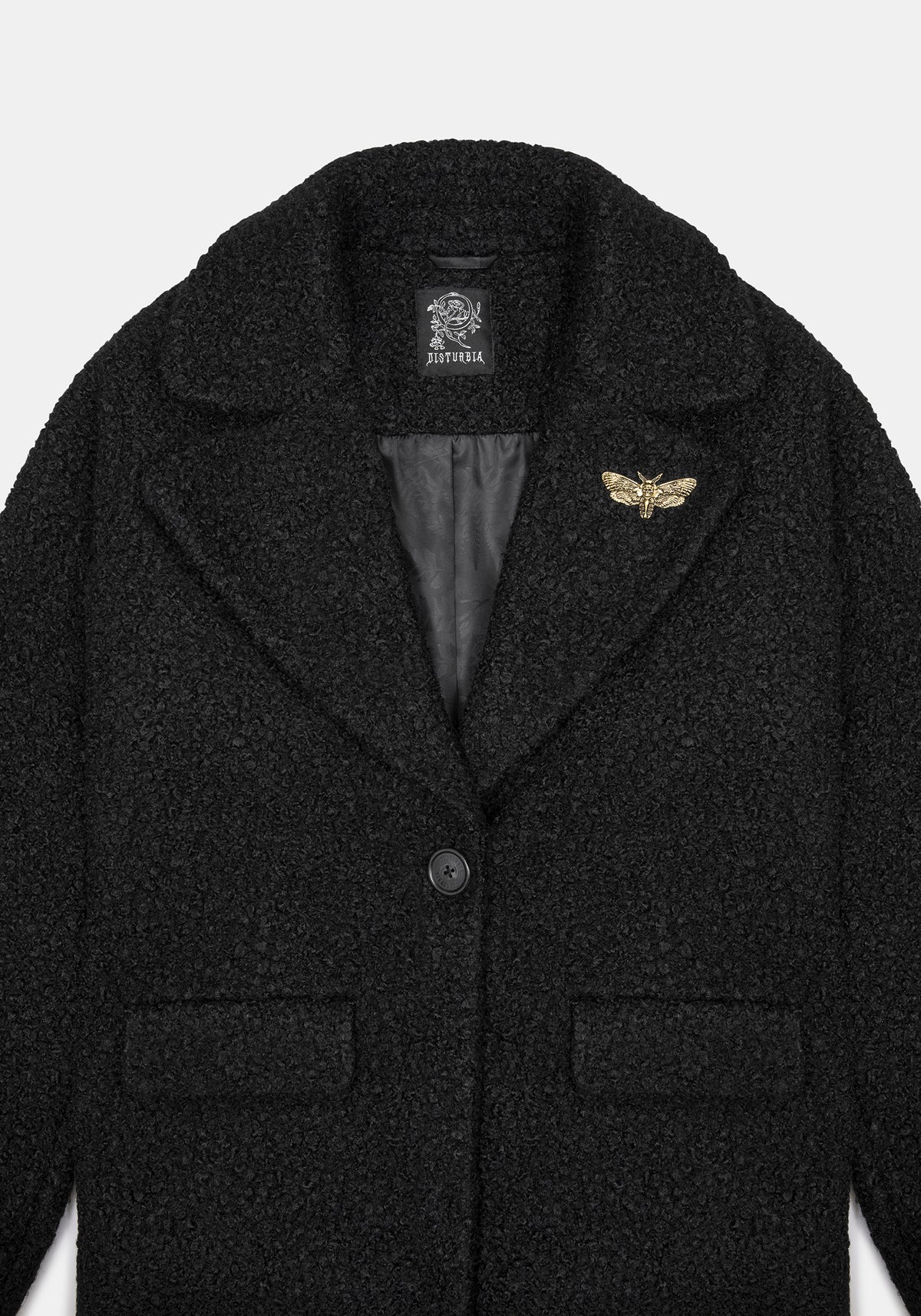Eydra Recycled Bouclé Coat - Black