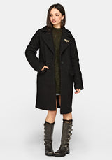 Eydra Recycled Bouclé Coat - Black