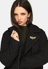 Eydra Recycled Bouclé Coat - Black