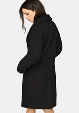 Eydra Recycled Bouclé Coat - Black