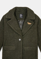 Eydra Recycled Bouclé Coat - Green