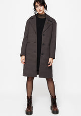 Pilgrim Gingham Coat With Dragonfly Brooch