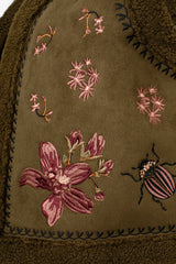 Sylvara Borg Embroidered Bug Gilet