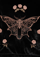 Maeve Faux Fur Embroidered Moth Gilet