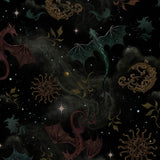 Phoenix Dragon Printed Cami Midi Dress