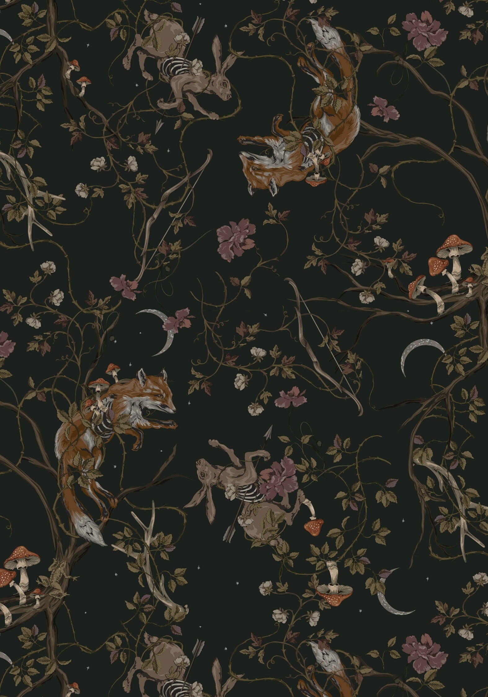 Renard Print Chiffon Shirt