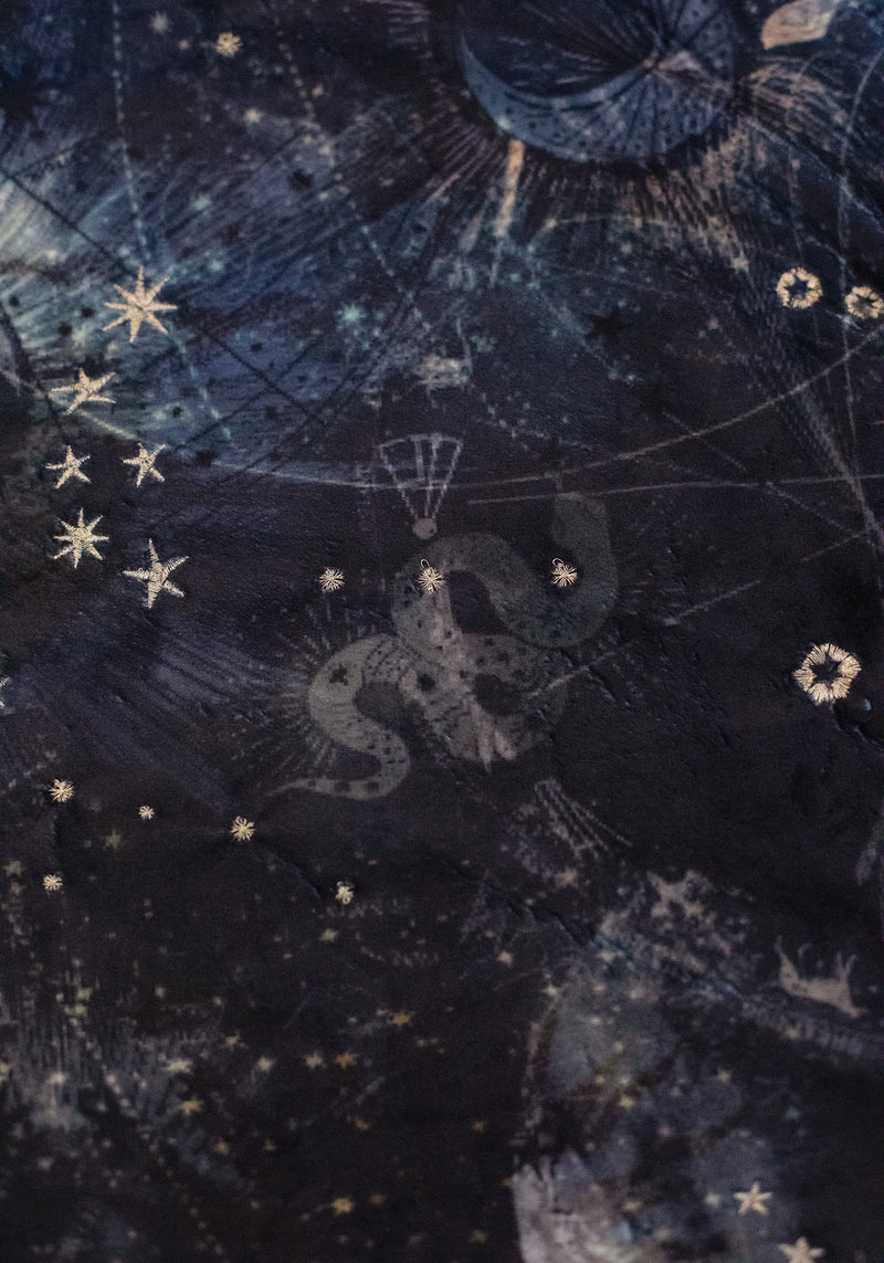 Astrevia Velvet Celestial Tassel Blanket