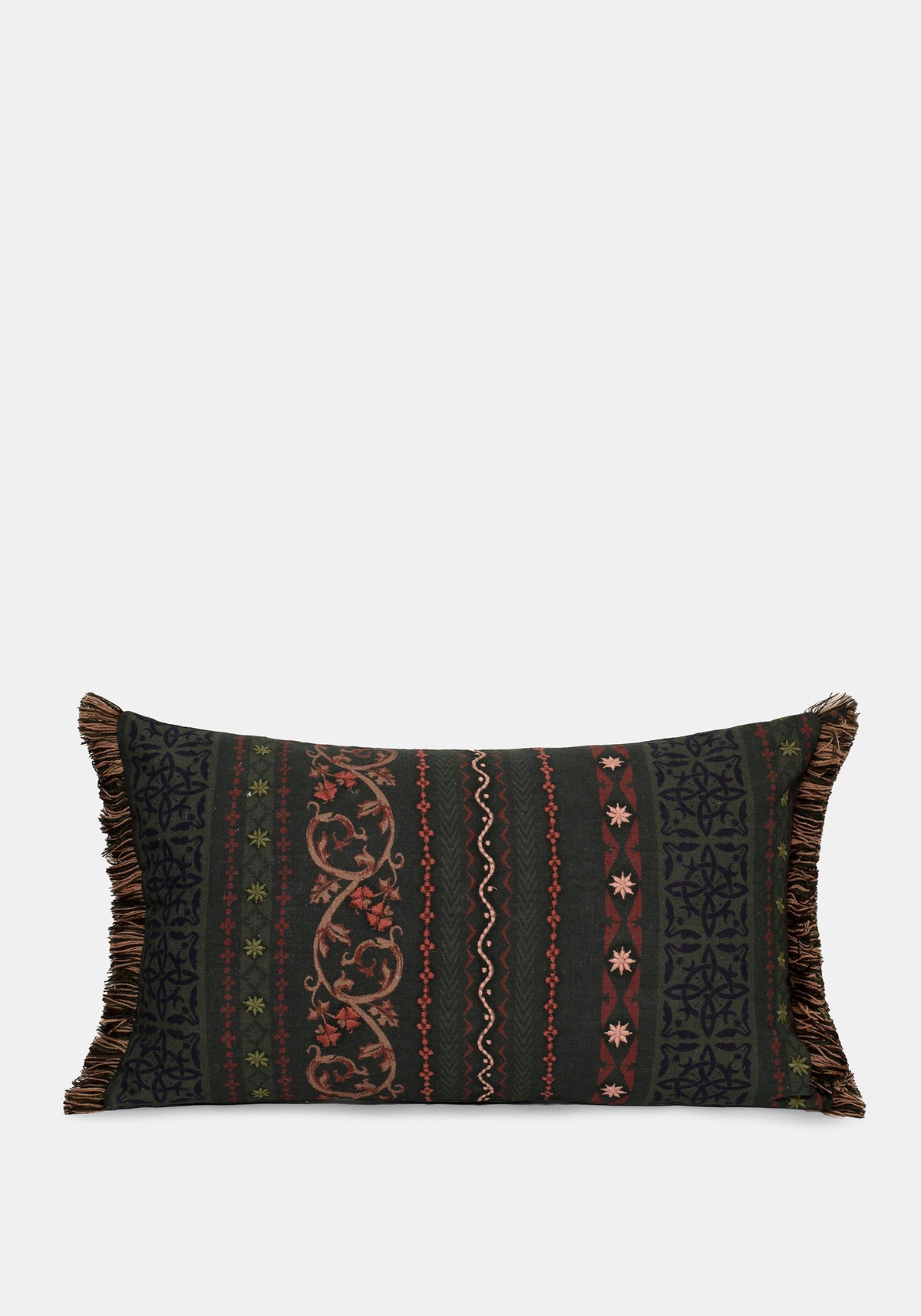Ashwyn Witches Tile Rectangle Tassel Cushion