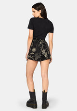 Isolde Medieval Map Paperbag Tie Waist Short