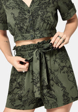 Orla Foxglove Potion Tie Waist Short
