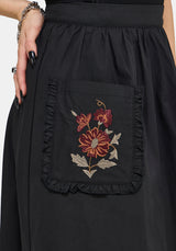 Mythos Embroidered Midi Skirt UK 6