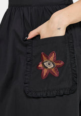 Mythos Embroidered Midi Skirt UK 6