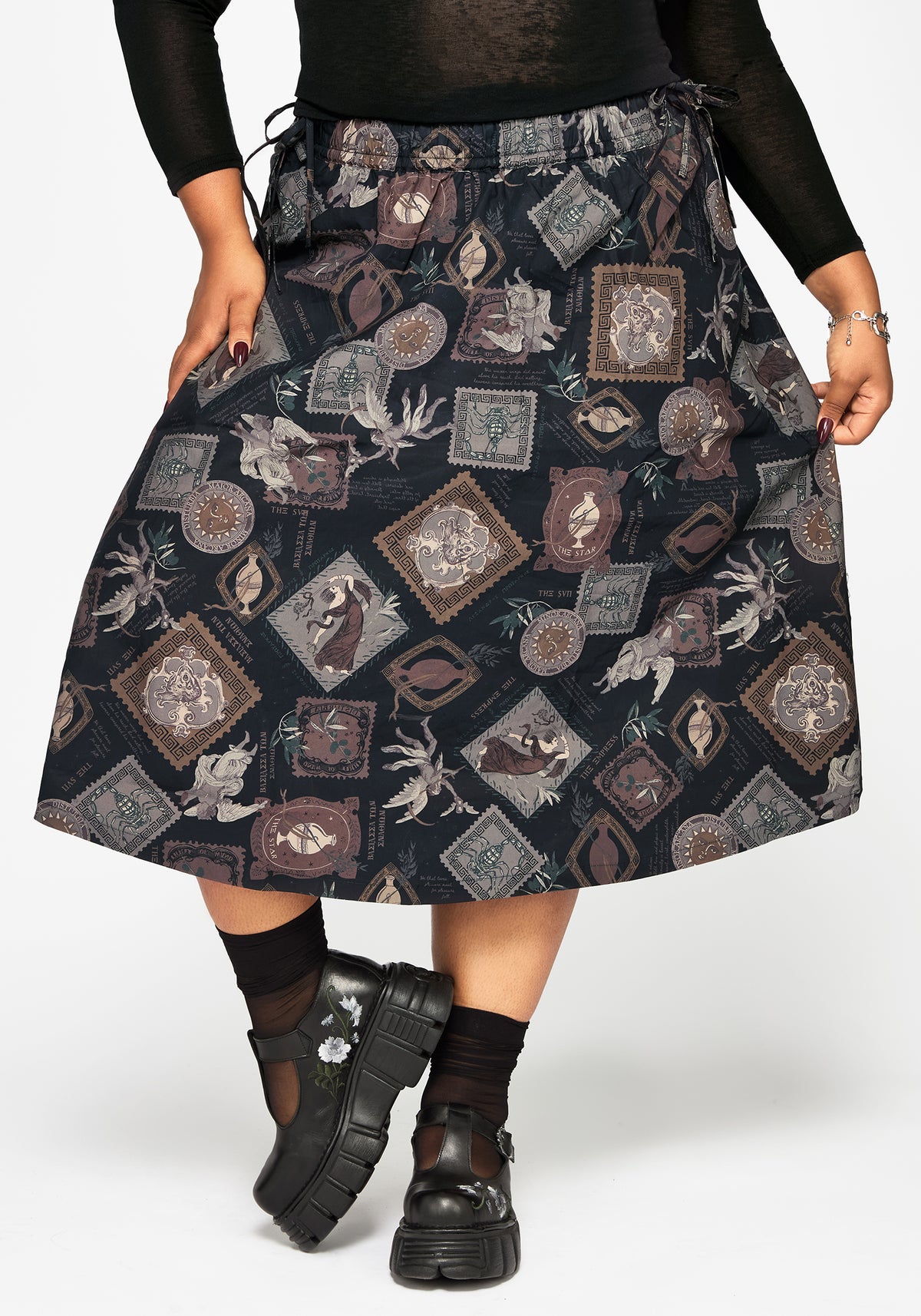 Kleo Relics Print Midaxi Skirt