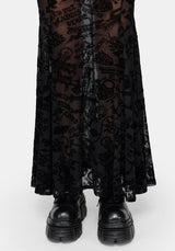 Sanct Flock Mesh Maxi Skirt