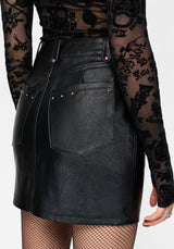 Talia Studded PU Mini Skirt